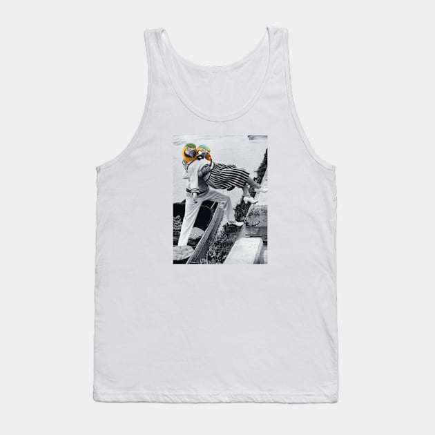 Bird Couple Collage Tank Top by sartworks